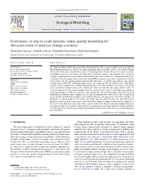 Huang from Meso to Macro Scale Dynamic Water Quality Modelling.Pdf
