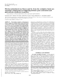 Elicitor-Stimulated Ion Fluxes and O2 from the Oxidative Burst Are Essential Components in Triggering Defense Gene Activation An