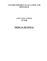 Medical Review(S) Review of Request for Priority Review