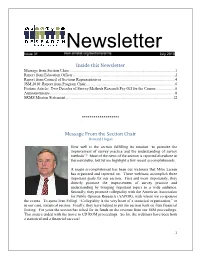 Newsletter Issue 31 July 2010