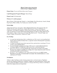 Provincial Habitat Securement Program