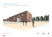 Hartford CE High School Planning Document – Design and Access Statement
