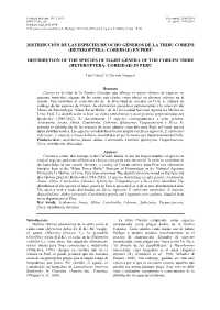 Heteroptera: Coreidae) En Perú