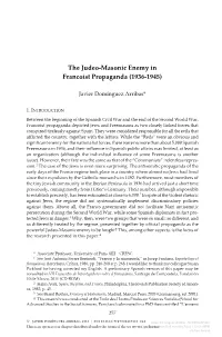 The Judeo-Masonic Enemy in Francoist Propaganda (1936-1945)
