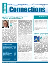 Water Quality Report This Report