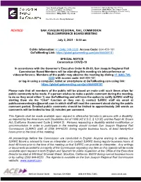 Agenda Shall Be Made Available Upon Request in Alternative Formats to Persons with a Disability, As Required by the Americans with Disabilities Act of 1990 (42 U.S.C