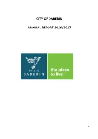 City of Darebin Annual Report 2016/2017