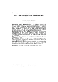 Historically Informed Retuning of Polyphonic Vocal Performance