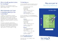 Play Your Part at Planning Meetings