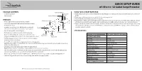 QUICK SETUP GUIDE RF-HTS3117, 12-Outlet Surge Protector