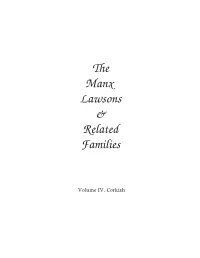 Volume IV, Corkish Table of Contents