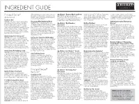 VPINP723 Ingredient Guide Update for Approval
