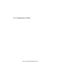 C++ Programmer's Guide