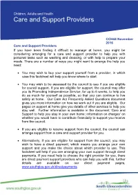 Care and Support Providers