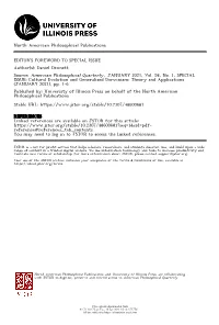 Editor's Foreword to Special Issue of American