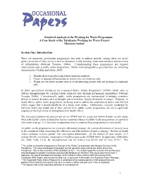 Gendered Analysis of the Working for Water Programme: a Case Study of the Tsitsikama Working for Water Project Mastoera Sadan1