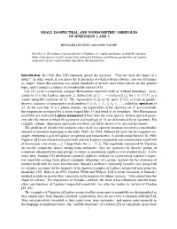 SMALL ISOSPECTRAL and NONISOMETRIC ORBIFOLDS of DIMENSION 2 and 3 Introduction. in 1966