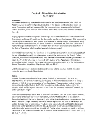 The Book of Revelation: Introduction by Jim Seghers