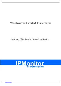 Woolworths Limited ATTN:ASSISTANT