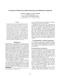 A Proposal of Hybrid Knowledge Engineering and Refinement