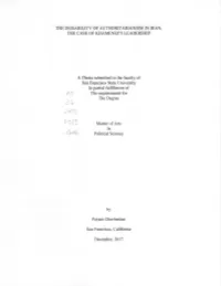 A Thesis Submitted to the Faculty of San Francisco State University in Partial Fulfillment of /\ 5 the Requirements for the Degree 3K