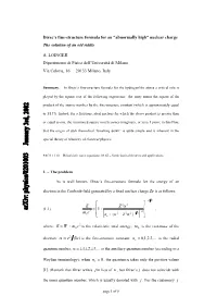 Dirac's Fine-Structure Formula for an “Abnormally High”