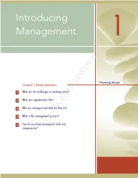 Introducing Management 1