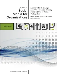 Liquidfeedback in Large-Scale Civic Contexts: Framing Multiple Styles of Online Participation