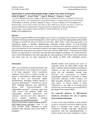 Optimisation of Antimicrobial Peptide Design: Insights from Action Mechanisms Caleb M