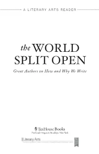Theworld SPLIT OPEN