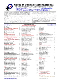 Vol 40 Index