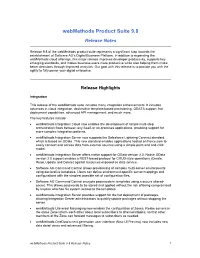 Webmethods Product Suite 9.8 Release Notes
