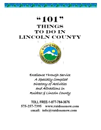 101 Things to Do in Ruidoso