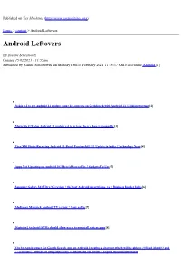Android Leftovers