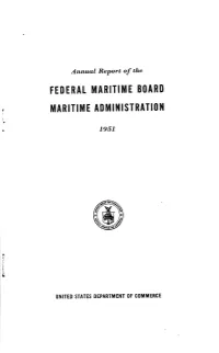 Annual Report for Fiscal Year 1951