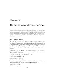 Eigenvalues and Eigenvectors