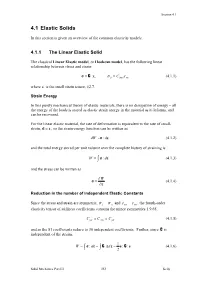 Elastic Solids
