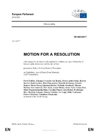 En En Motion for a Resolution