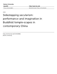 Performance and Imagination in Buddhist Temple-Scapes in Contemporary China