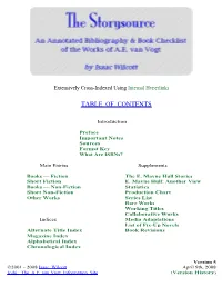 Table of Contents
