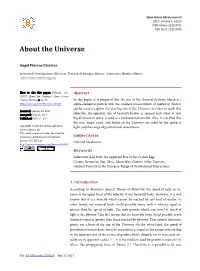 About the Universe
