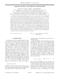 Aging Renewal Theory and Application to Random Walks
