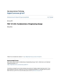 FED 101-026: Fundamentals of Engineering Design