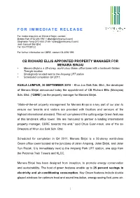 For Immediate Release