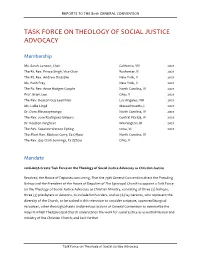 Report to the 80Th General Convention of the Task Force On