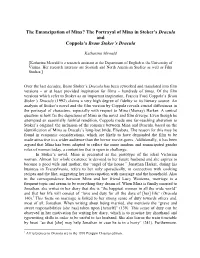 The Emancipation of Mina? the Portrayal of Mina in Stoker’S Dracula and Coppola’S Bram Stoker’S Dracula