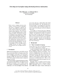 Detecting Novel Metaphor Using Selectional Preference Information