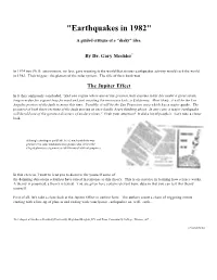 "Earthquakes in 1982"