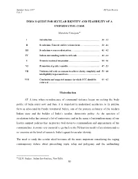 India's Quest for Secular Identity and Feasibility of a Uniform Civil Code