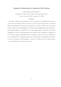 Quantum Teleportation in Quantum Dots System Abstract